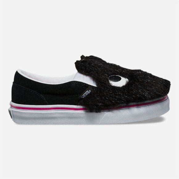 VANS Slip On Friend Party Fur Black Girls sneakers - Picture 2 of 10